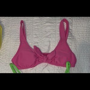 Pink bikini top